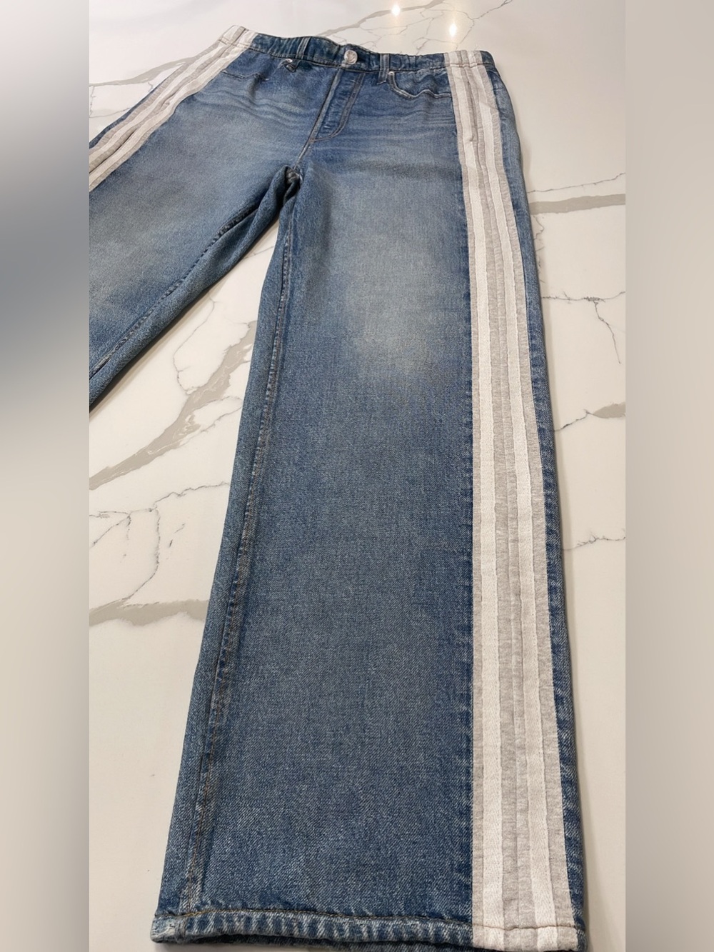 NEW Rag & Bone rb Miramar Side Stripe
Wide Leg Cotton Terry Sweatpant Jeans M - Picture 5 of 14